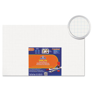 Guide-line Paper-laminated Polystyrene Foam Display Board, 30 X 20, White, 2-pk