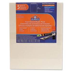 White Pre-cut Foam Board Multi-packs, 8 X 10, 5-pk