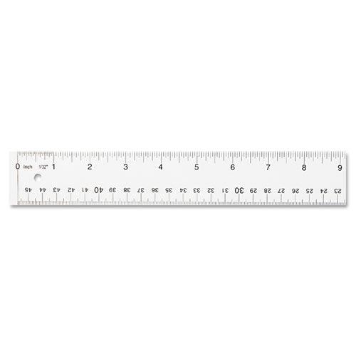 ESACM10564 - See Through Acrylic Ruler, 18", Clear