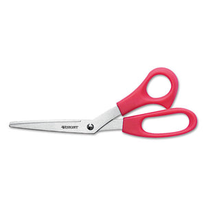 ESACM10703 - Value Line Stainless Steel Shears, 8" Bent, Red