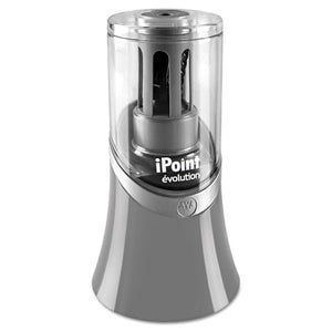 ESACM15085 - IPOINT KLEENEARTH EVOLUTION ELECTRIC PENCIL SHARPENER, GRAY, 3 1-2D X 6 1-2H