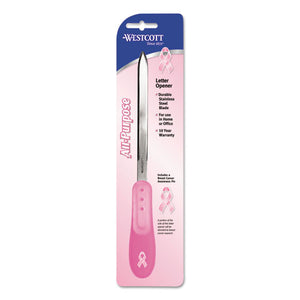 ESACM15424 - Pink Ribbon Stainless Steel Letter Opener