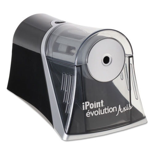 ESACM15510 - IPOINT EVOLUTION AXIS PENCIL SHARPENER, BLACK-SILVER, 4 1-4 W X 7D X 4 3-4H