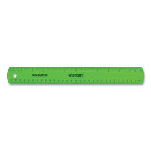 Non-shatter Flexible Ruler, Standard-metric, 12" (30 Cm) Long, Assorted Colors, Plastic, 12-box