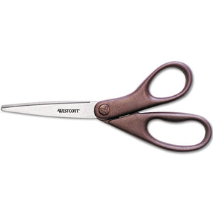 ESACM41511 - Design Line Stainless Steel Scissors, 8" Straight, Metallic Burgundy