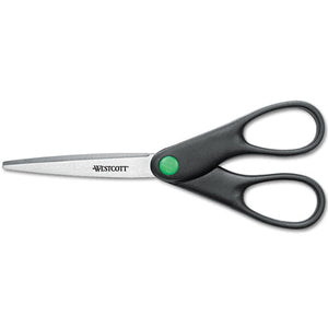 ESACM44218 - Kleenearth Recycled Stainless Steel Scissors, 7" Long, Black