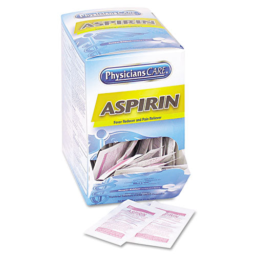 ESACM90014 - Aspirin Medication, Two-Pack, 50 Packs-box