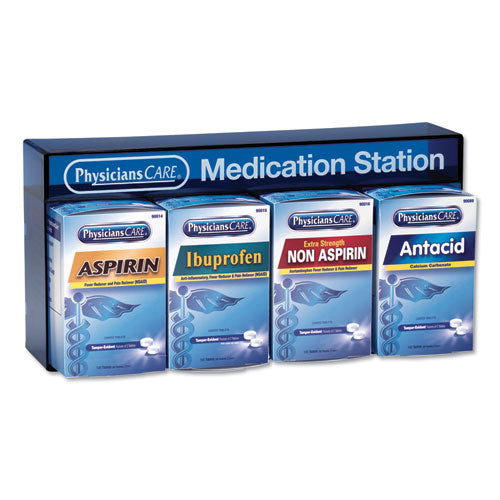 ESACM90780 - Medication Station: Aspirin, Ibuprofen, Non Aspirin Pain Reliever, Antacid
