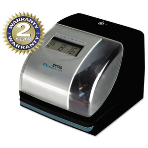 ESACP010182000 - Es700 Digital Automatictime Recorder, Silver And Black