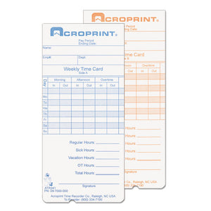 ESACP097000000 - Weekly Time Cards For Atr240 And Atr360, 250-pack