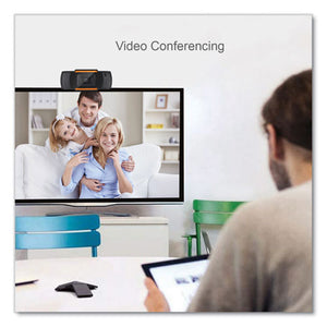 Cybertrack H2 480p Webcam With Microphone 300k, 1280 Pixels X 720 Pixels, 0.3 Mpixels, Black