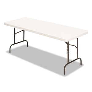 ESALE65602 - Banquet Folding Table, Rectangular, Radius Edge, 60 X 30 X 29, Platinum-charcoal