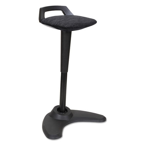 ESALEAE35PSBK - Adaptivergo Sit To Stand Perch Stool, Black With Black Base