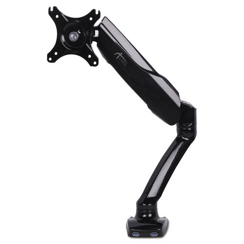 ESALEAEMA1H - ADAPTIVERGO HEAVY-DUTY ARTICULATING SINGLE MONITOR ARM W-USB, 27", BLACK