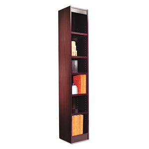 ESALEBCS67212MY - Narrow Profile Bookcase, Wood Veneer, Six-Shelf, 12w X 11-3-4d X 72h, Mahogany