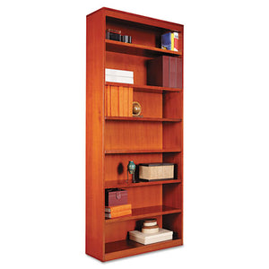 ESALEBCS78436MC - Square Corner Wood Bookcase, Seven-Shelf, 35-5-8 X 11-3-4 X 84, Medium Cherry