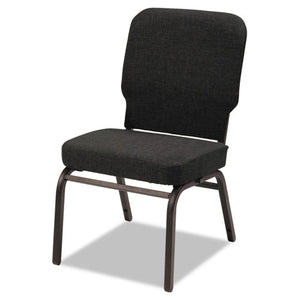 ESALEBT6610 - Oversize Stack Chair, Black Fabric Upholstery, 2-carton