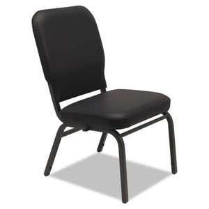ESALEBT6616 - Oversize Stack Chair, Black Antimicrobial Vinyl Upholstery, 2-carton