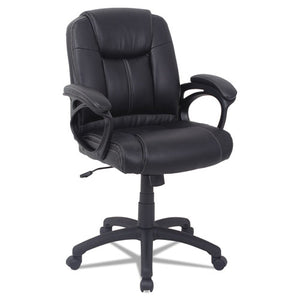 ESALECC4219F - Alera Cc Series Executive Mid-Back Leather Chair, Black