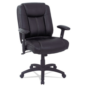 ESALECC4219 - Alera Cc Series Executive Mid-Back Leather Chair W-adj Arms, Black