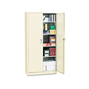 ESALECM7218PY - Assembled 72" High Storage Cabinet, W-adjustable Shelves, 36w X 18d, Putty