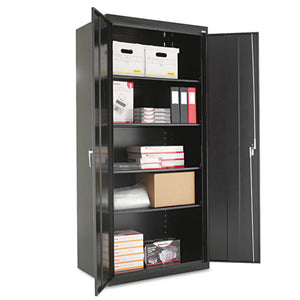 ESALECM7824BK - Assembled 78" High Storage Cabinet, W-adjustable Shelves, 36w X 24d, Black