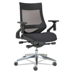 ESALEEBW4213 - Alera Eb-W Series Pivot Arm Multifunction Mesh Chair, Black-aluminum Frame