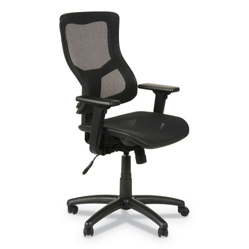 ESALEELT4218S - ALERA ELUSION II SERIES SUSPENSION MESH MID-BACK SYNCHRO-SEAT SLIDE CHAIR, BLACK