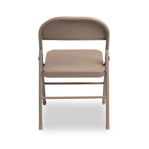 Steel Folding Chair, Tan Seat-tan Back, Tan Base, 4-carton