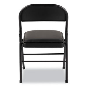 Steel Folding Chair, Graphite Seat-graphite Back, Graphite Base, 4-carton