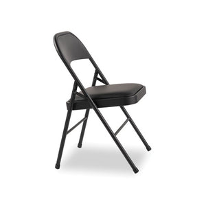 Steel Folding Chair, Graphite Seat-graphite Back, Graphite Base, 4-carton