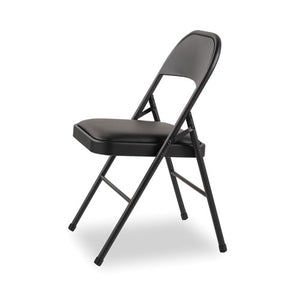 Steel Folding Chair, Graphite Seat-graphite Back, Graphite Base, 4-carton