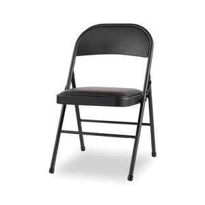 Steel Folding Chair, Graphite Seat-graphite Back, Graphite Base, 4-carton