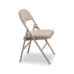 Steel Folding Chair, Tan Seat-tan Back, Tan Base, 4-carton