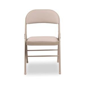 Steel Folding Chair, Tan Seat-tan Back, Tan Base, 4-carton