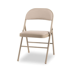 Steel Folding Chair, Tan Seat-tan Back, Tan Base, 4-carton