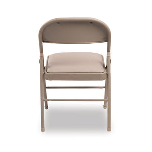 Steel Folding Chair, Tan Seat-tan Back, Tan Base, 4-carton