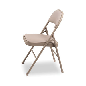 Steel Folding Chair, Tan Seat-tan Back, Tan Base, 4-carton