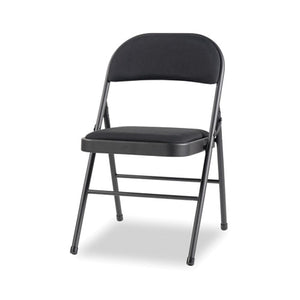 Steel Folding Chair, Graphite Seat-graphite Back, Graphite Base, 4-carton