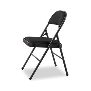 Steel Folding Chair, Graphite Seat-graphite Back, Graphite Base, 4-carton