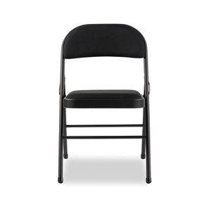 Steel Folding Chair, Graphite Seat-graphite Back, Graphite Base, 4-carton