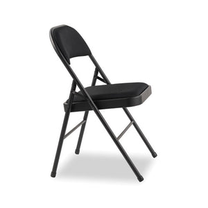 Steel Folding Chair, Graphite Seat-graphite Back, Graphite Base, 4-carton