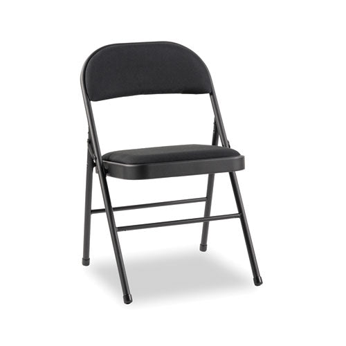 Steel Folding Chair, Graphite Seat-graphite Back, Graphite Base, 4-carton