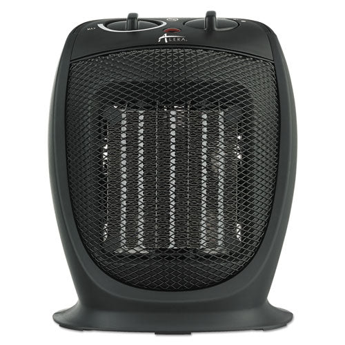 ESALEHECH09 - Ceramic Heater, 7 1-8"w X 5 7-8"d X 8 3-4"h, Black