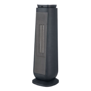 Ceramic Heater Tower With Remote Control, 7.17" X 7.17" X 22.95", Black