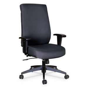 ESALEHPS4101 - WRIGLEY SERIES HIGH PERFORMANCE HIGH-BACK SYNCHRO-TILT TASK CHAIR, BLACK FABRIC