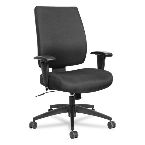 ESALEHPS4201 - ALERA WRIGLEY SERIES HIGH PERFORMANCE MID-BACK SYNCHRO-TILT TASK CHAIR, BLACK