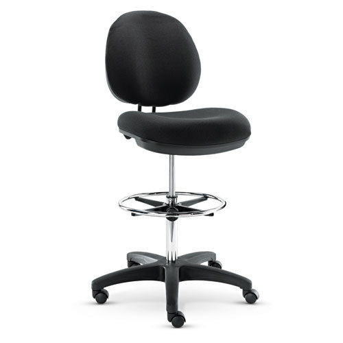 ESALEIN4616 - Alera Interval Series Swivel Task Stool, Pvc-Free Faux Leather, Black