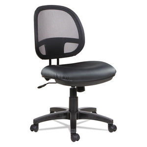 ESALEIN4815 - Alera Interval Series Swivel-tilt Mesh Chair, Black Leather