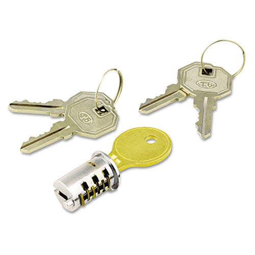 ESALEKCSDLF - Key-Alike Lock Core Set, Brushed Chrome